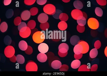 Multicolored night bokeh as background. Stock Photo