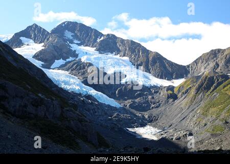 Glacier landscape- Exit Glacier in Alaska Stock Photo