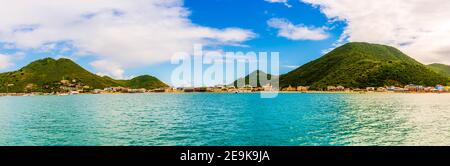 Grand Case on the island of Saint Martin in the Caribbean Stock Photo