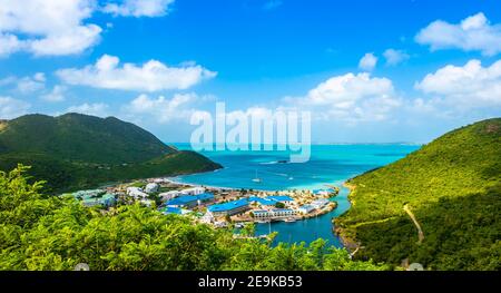 Anse Marcel on the island of Saint Martin in the Caribbean Stock Photo