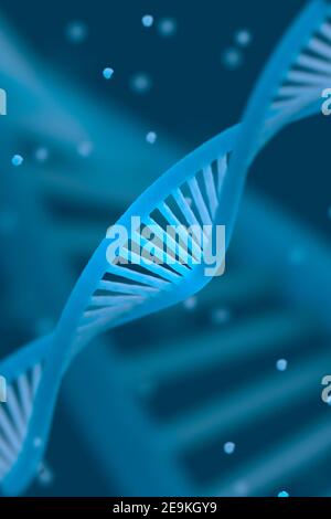 DNA chain macroshot Stock Photo