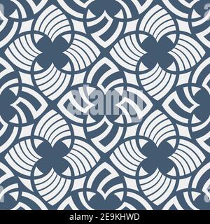 Abstract floral seamless pattern. Repeating geometric ornament. Modern stylish texture. Vector color background. Stock Vector
