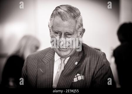 Prince Charles visiting Essex University for the Big Bang Science and Engineering Fair Stock Photo