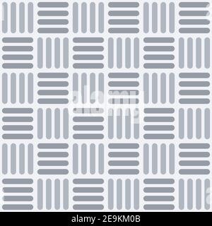 Vector seamless pattern with intertwined rounded stripes, squares. Modern stylish texture. Regularly repeating striped squares. Geometric lattice. Stock Vector