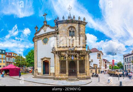 BRAGA, PORTUGAL, MAY 22, 2019: Casa e Capela dos Coimbras at Braga, Portugal Stock Photo