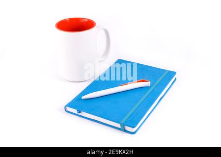 Office supplies - Stationery items for branding Stock Photo