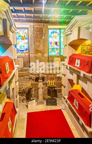 BRAGA, PORTUGAL, MAY 23, 2019: Interior of the old cathedral in Braga, Portugal Stock Photo