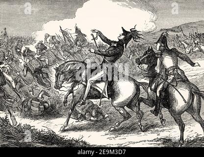 British Officer of the Napoleonic War on horseback Stock Photo - Alamy