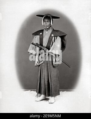 Late 19th century photograph - Japanese Samurai, c.1860's Stock Photo