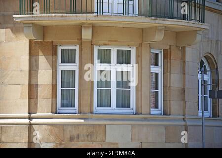 New white window with muntin bars Stock Photo