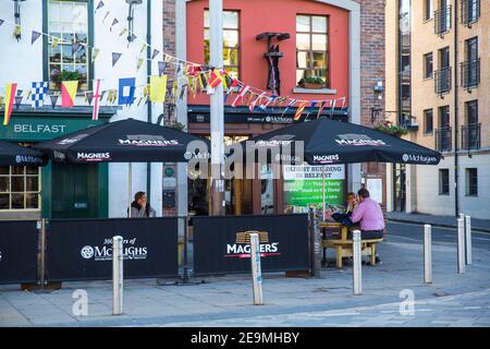 United Kingdom, Northern Ireland, Belfast, McHughs pub Stock Photo