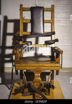 JARRATT, VIRGINIA, USA - Death penalty electric chair at Greensville Correctional Center, for capital punishment. Stock Photo