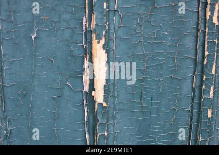 old wood with peeling paint Stock Photo