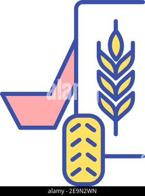 Feeding livestock RGB color icon Stock Vector Image & Art - Alamy
