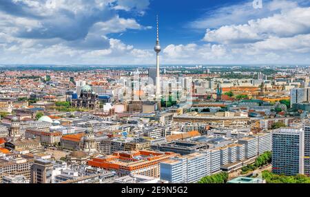 panoramic view at central berlin Stock Photo