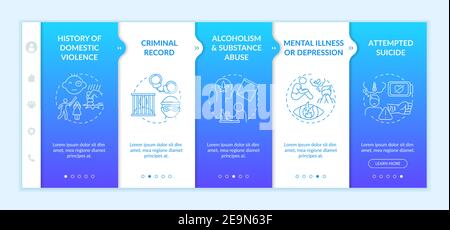 Mental illness onboarding vector template Stock Vector