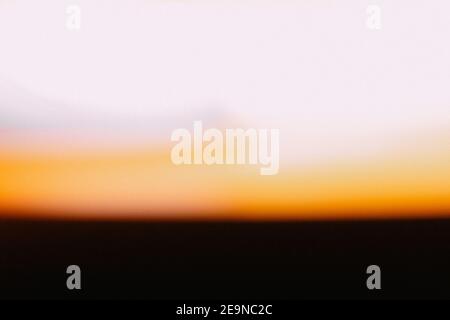 Sunrise. Blurry panning. Abstract blurred background. Stock Photo