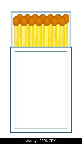 Illustration of the matches box Stock Vector