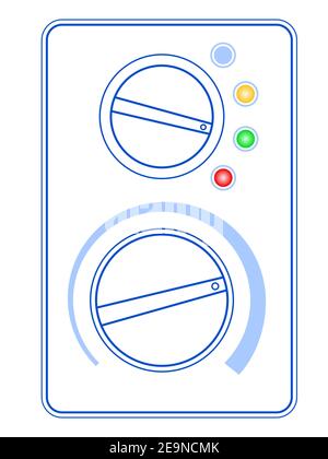 Illustration of the abstract control panel Stock Vector