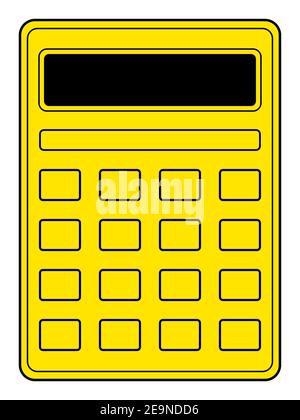 Illustration of the abstract simple calculator icon Stock Vector