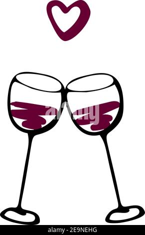 https://l450v.alamy.com/450v/2e9nehg/vector-doodle-hand-drawn-sketch-black-red-illustration-of-two-wine-glasses-couple-love-drink-symbol-sign-line-icon-on-white-background-valentines-day-2e9nehg.jpg
