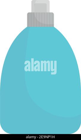 blue antibacterial bottle on a white background Stock Vector