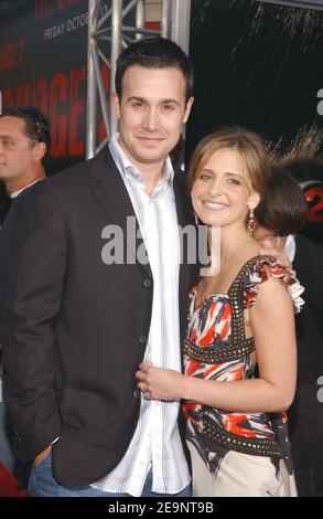 Freddie Prinze Jr. and Sarah Michelle Gellar attend the 'Grudge 2' World premiere held at Knott's Scary Farm of Buena Park in Los Angles, CA, USA on October 8, 2006. Photo by Lionel Hahn/ABACAUSA.COM Stock Photo