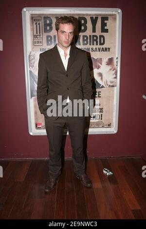 Director Robinson Savary (son of Jerome Savary) arrives at the premiere of 'Bye bye Blackbird' held at the Dugstore Publicis Theater in Paris, France on October 9, 2006. Photo by Benoit Pinguet/ABACAPRESS.COM Stock Photo