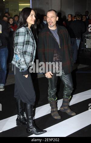 Florent Pagny and his wife Azucena attending the 25th International  Automobile Festival held at the Hotel des invalides, in Paris, France, on  February 04 2010. Photo by Nicolas Genin/ABACAPRESS.COM Stock Photo 