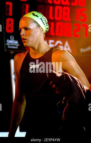 France's world and olympic champion Laure Manaudou competes at the 6th Arena Sprint, in Rouen, France, on November 3, 2006. Photo by Nicolas Gouhier/Cameleon/ABACAPRESS.COM Stock Photo