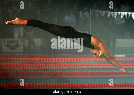 France's World and Olympic champion Laure Manaudou competes at the 6th Arena Sprint, in Rouen, France, on November 3, 2006. Photo by Nicolas Gouhier/Cameleon/ABACAPRESS.COM Stock Photo