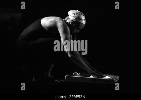 France's World and Olympic champion Laure Manaudou competes at the 6th Arena Sprint, in Rouen, France, on November 3, 2006. Photo by Nicolas Gouhier/Cameleon/ABACAPRESS.COM Stock Photo