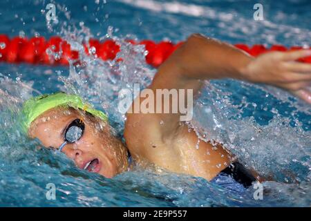 France's World and Olympic champion Laure Manaudou competes at the 6th Arena Sprint, in Rouen, France, on November 4, 2006. Photo by Nicolas Gouhier/Cameleon/ABACAPRESS.COM Stock Photo