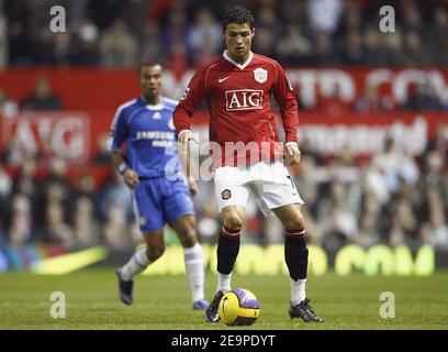 Manchester United's Cristiano Ronaldo during the FA Barclays Premiership, Manchester United vs Chelsea at the Old Trafford stadium in Manchester,UK on November 26, 2006. The match ended in a 1-1 draw. Photo by Christian Liewig/ABACAPRESS.COM Stock Photo