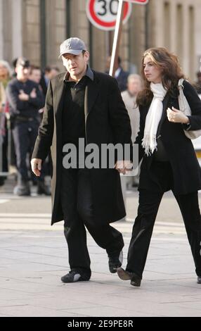 Philippe Noiret's funeral in Paris Stock Photo