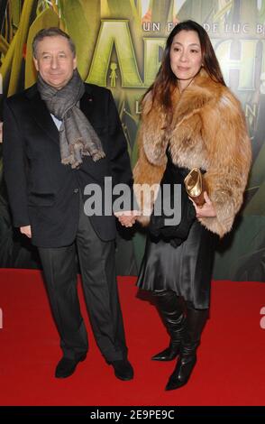 Ferrari's Jean Todt and his girlfriend Chinese actress Michelle Yeoh pose together as they arrive to the 'Arthur et les Minimoys' premiere held at the Gaumont Marignan theatre in Paris, France, on November 27, 2006. Photo by Nicolas Khayat/ABACAPRESS.COM Stock Photo