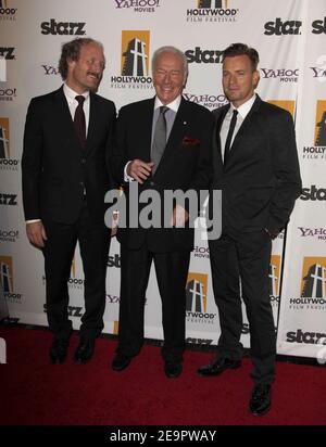 6th Feb 2021. FILE: Christopher Plummer Dies at 91. Manhattan, United States Of America. 24th Oct, 2011. BEVERLY HILLS, CA - OCTOBER 24: Christopher Plummer Ewan McGregor arrives at the 15th Annual Hollywood Film Awards Gala at The Beverly Hilton hotel on October 24, 2011 in Beverly Hills, California. People: Christopher Plummer Ewan McGregor Credit: Storms Media Group/Alamy Live News Stock Photo