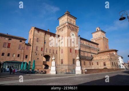 Ferrara - The castle Castello Estense Stock Photo