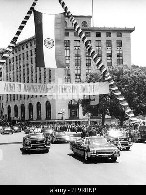 Motorcade for President Dr. Sarvepalli Radhakrishnan of India (2). Stock Photo