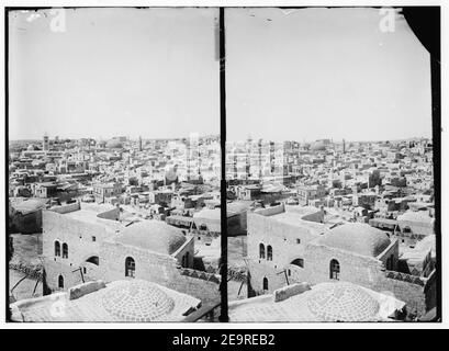 Mount of Olives, Bethany, etc. Jerusalem from Bezetha Stock Photo