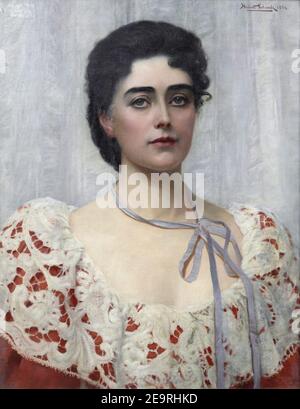 Mrs Alec Tweedie (1862-1940), by Herbert Gustave Schmalz. Stock Photo