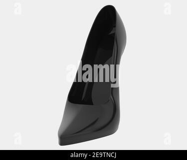 Princess shoe isolated on white background. 3d rendering - illustration Stock Photo