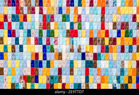 Colored tiles - Textured background Stock Photo