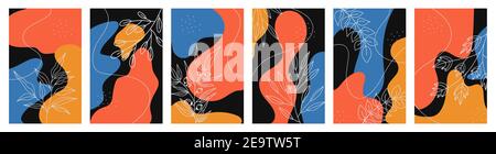 Big set of various vector highlight covers.  Stock Vector