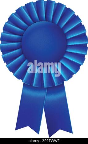 1st Place Blue Ribbon, winner achievement victory badge. trophy sign ...