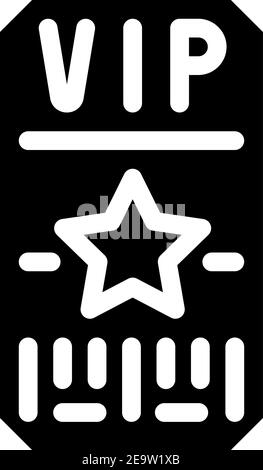 Vip club glyph black icon. Exclusive membership. Sign for web page ...