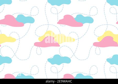 Nice child pajama seamless pattern design Stock Vector