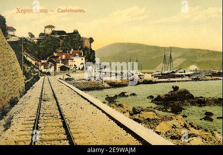 Narrow-Gauge-Railway Dalmatinerbahn Station-Herceg-Novi (5). Stock Photo