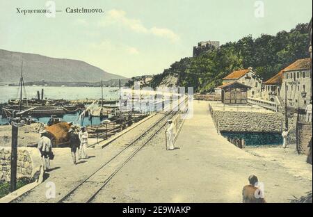 Narrow-Gauge-Railway Dalmatinerbahn Station-Herceg-Novi (6). Stock Photo