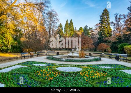 Park surrounding Vrana palace in Sofia, Bulgaria Stock Photo